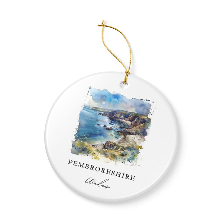 Pembrokeshire Ornament: Unique Pembrokeshire Souvenir, Pembrokeshire Xmas Decor, and Authentic Pembrokeshire Gift
