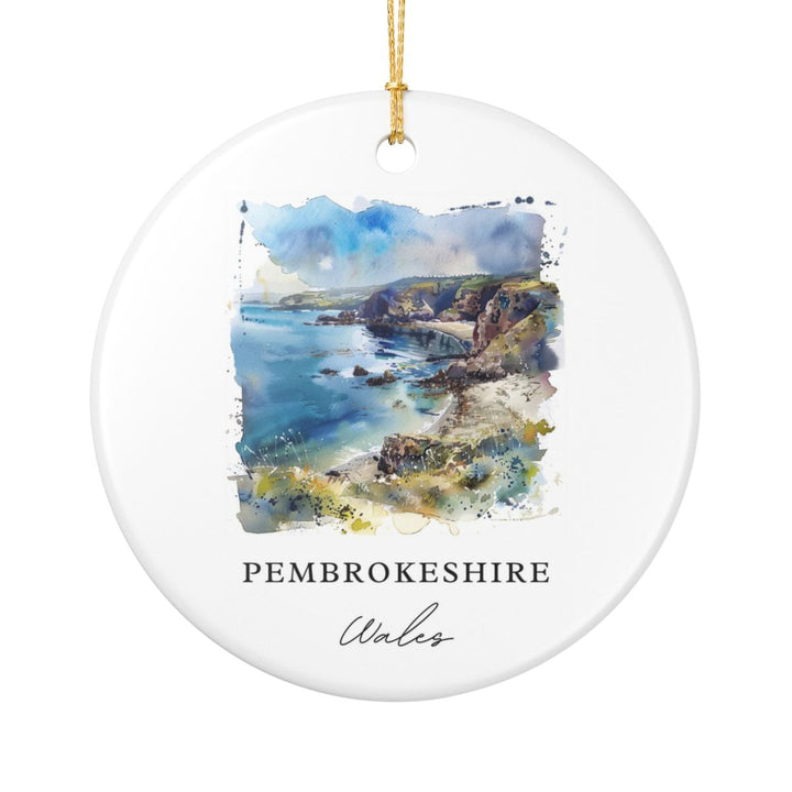 Pembrokeshire Ornament: Unique Pembrokeshire Souvenir, Pembrokeshire Xmas Decor, and Authentic Pembrokeshire Gift