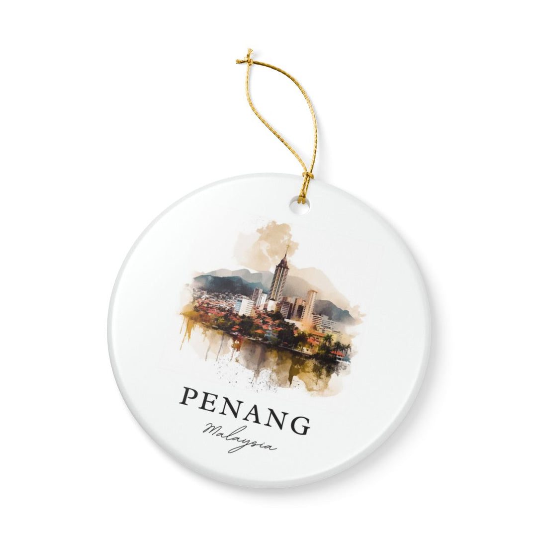 Penang Malaysia Ornament: Unique Penang Souvenir, Penang Malaysia Xmas Decor, and Authentic Penang Gift
