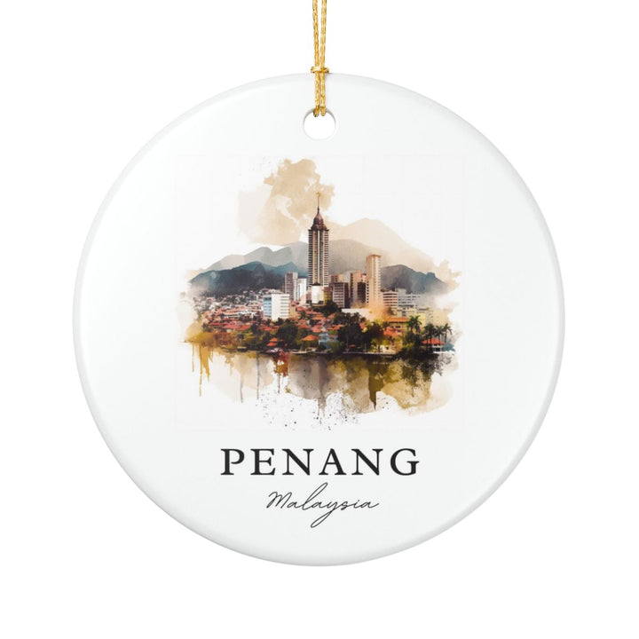 Penang Malaysia Ornament: Unique Penang Souvenir, Penang Malaysia Xmas Decor, and Authentic Penang Gift