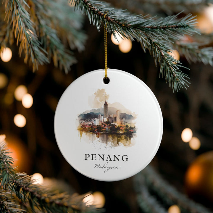 Penang Malaysia Ornament: Unique Penang Souvenir, Penang Malaysia Xmas Decor, and Authentic Penang Gift