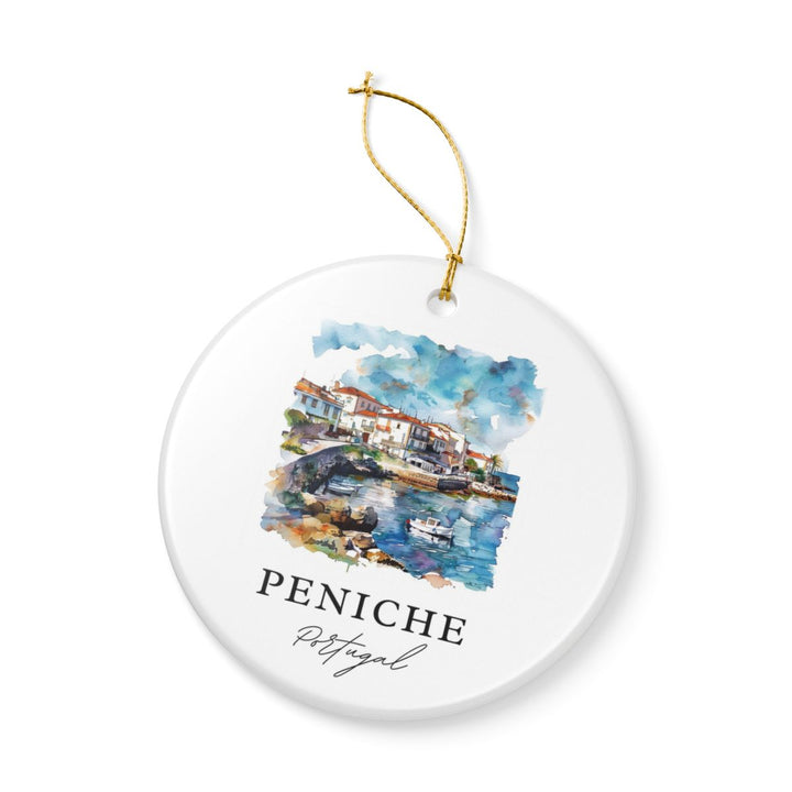Peniche Portugal Ornament: Unique Peniche Souvenir, Peniche Portugal Xmas Decor, and Authentic Peniche Gift