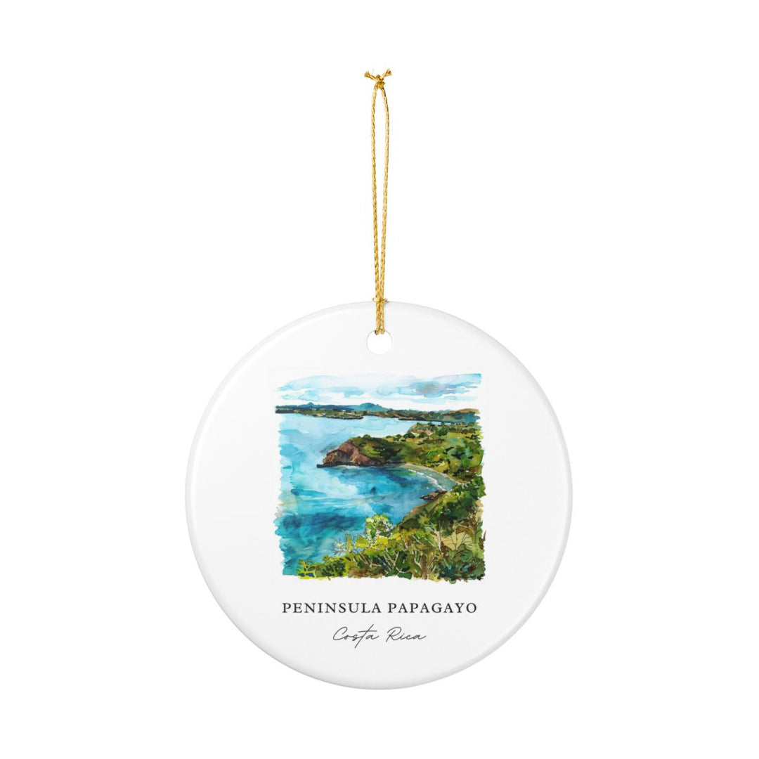 Peninsula Papagayo Costa Rica Ornament: Unique Peninsula Papagayo Souvenir, Peninsula Papagayo Xmas Decor, and Authentic Peninsula Papagayo Gift