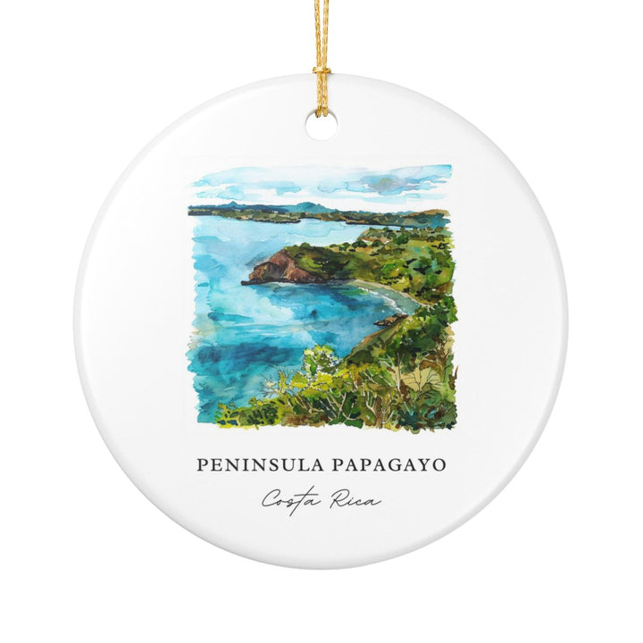 Peninsula Papagayo Costa Rica Ornament: Unique Peninsula Papagayo Souvenir, Peninsula Papagayo Xmas Decor, and Authentic Peninsula Papagayo Gift