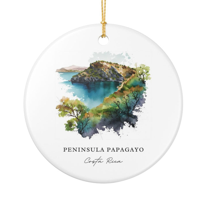 Peninsula Papagayo Costa Rica Ornament: Unique Peninsula Papagayo Souvenir, Peninsula Papagayo Xmas Decor, and Authentic Peninsula Papagayo Gift