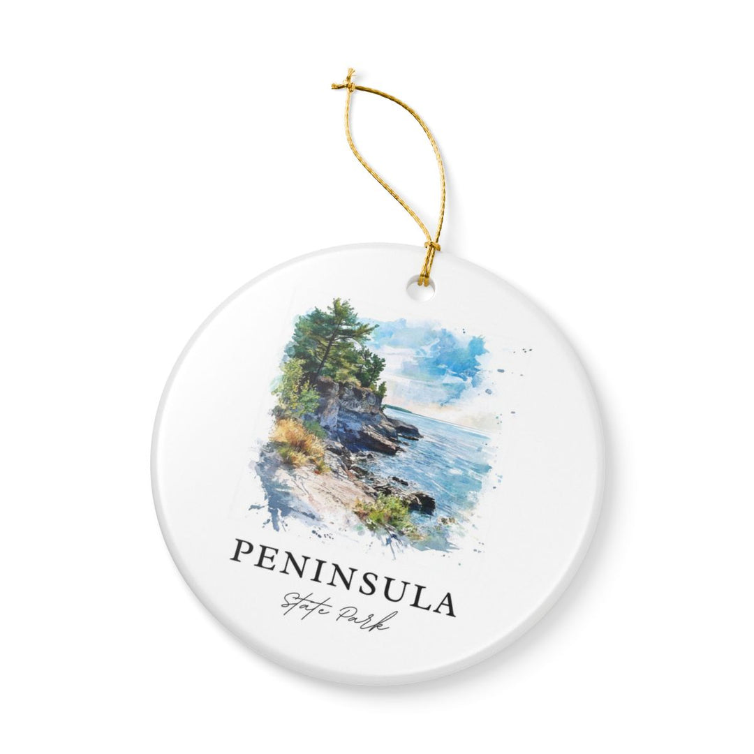 Peninsula State Park Wisconsin USA Ornament: Unique Peninsula State Park Souvenir, Peninsula State Park Wisconsin Xmas Decor
