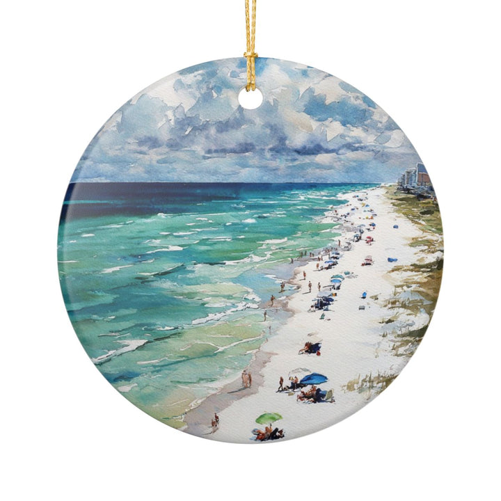 Pensacola Beach Florida USA Ornament: Unique Pensacola Beach Souvenir, Pensacola Beach Florida Xmas Decor, and Authentic Pensacola Beach Gift