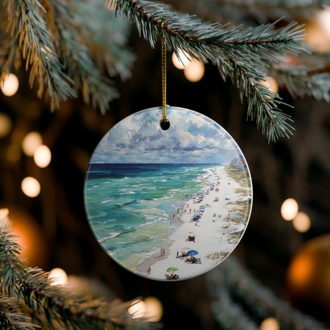 Pensacola Beach Florida USA Ornament: Unique Pensacola Beach Souvenir, Pensacola Beach Florida Xmas Decor, and Authentic Pensacola Beach Gift