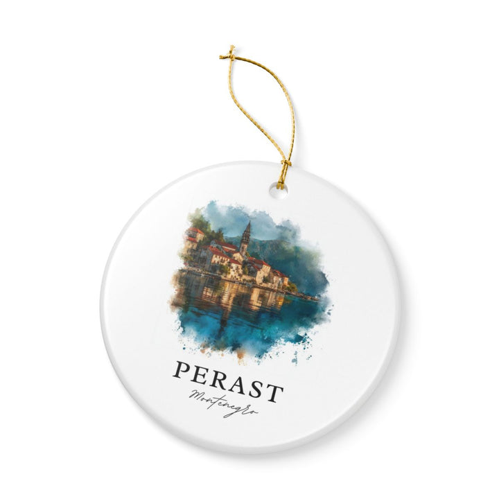 Perast Montenegro Ornament: Unique Perast Souvenir, Perast Montenegro Xmas Decor, and Authentic Perast Gift