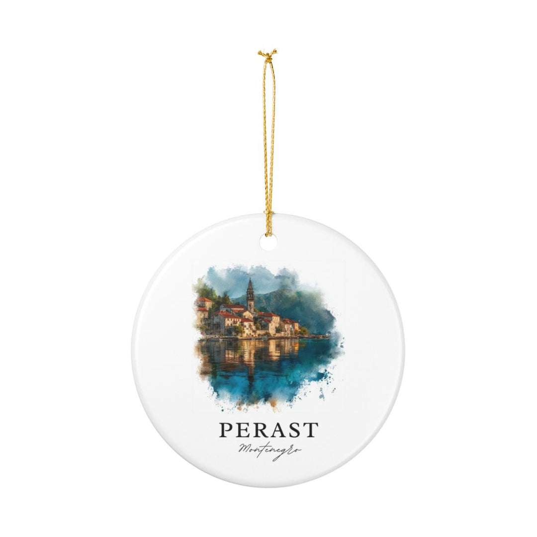 Perast Montenegro Ornament: Unique Perast Souvenir, Perast Montenegro Xmas Decor, and Authentic Perast Gift