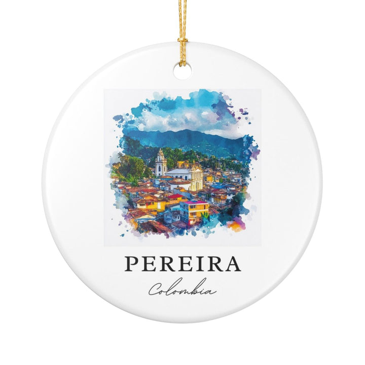 Pereira Colombia Ornament: Unique Pereira Souvenir, Pereira Colombia Xmas Decor, and Authentic Pereira Gift