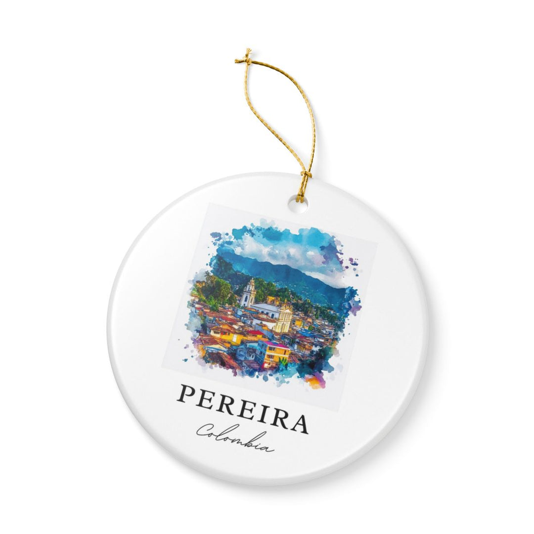 Pereira Colombia Ornament: Unique Pereira Souvenir, Pereira Colombia Xmas Decor, and Authentic Pereira Gift