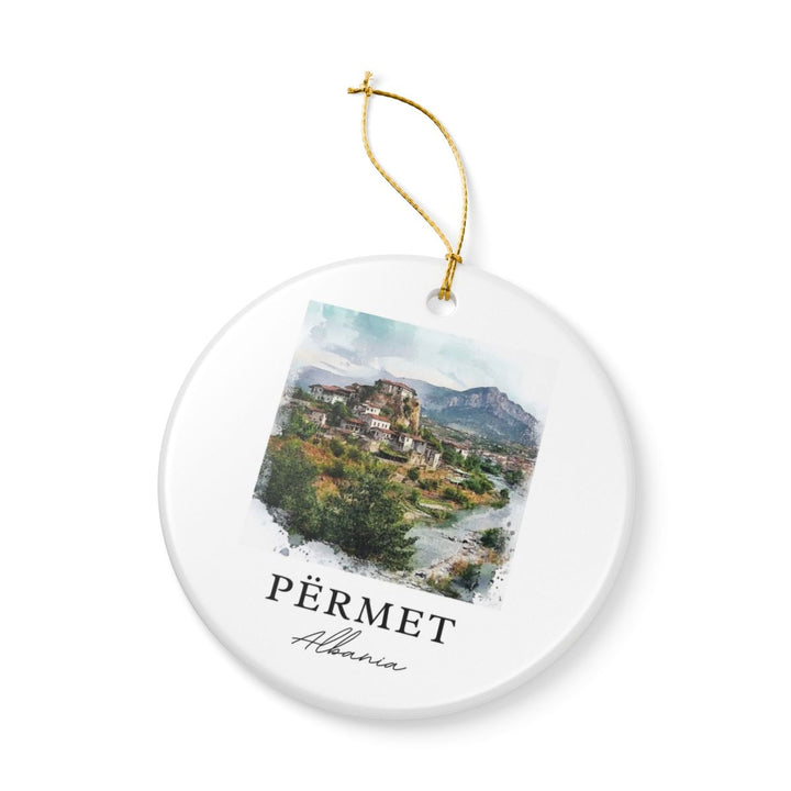 Përmet Albania Ornament: Unique Përmet Souvenir, Përmet Albania Xmas Decor, and Authentic Përmet Gift