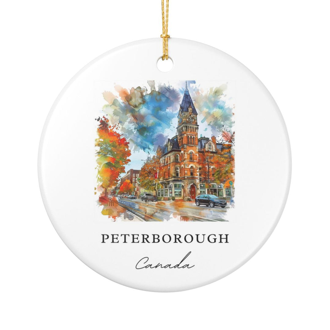 Peterborough Canada Ornament: Unique Peterborough Souvenir, Peterborough Canada Xmas Decor, and Authentic Peterborough Gift