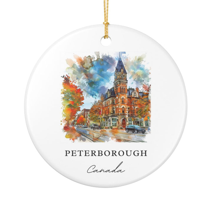 Peterborough Canada Ornament: Unique Peterborough Souvenir, Peterborough Canada Xmas Decor, and Authentic Peterborough Gift