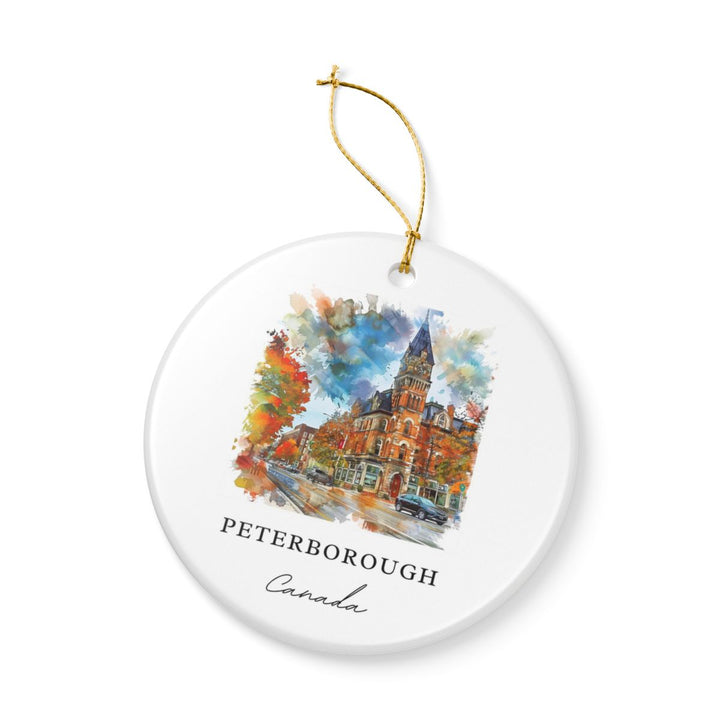 Peterborough Canada Ornament: Unique Peterborough Souvenir, Peterborough Canada Xmas Decor, and Authentic Peterborough Gift
