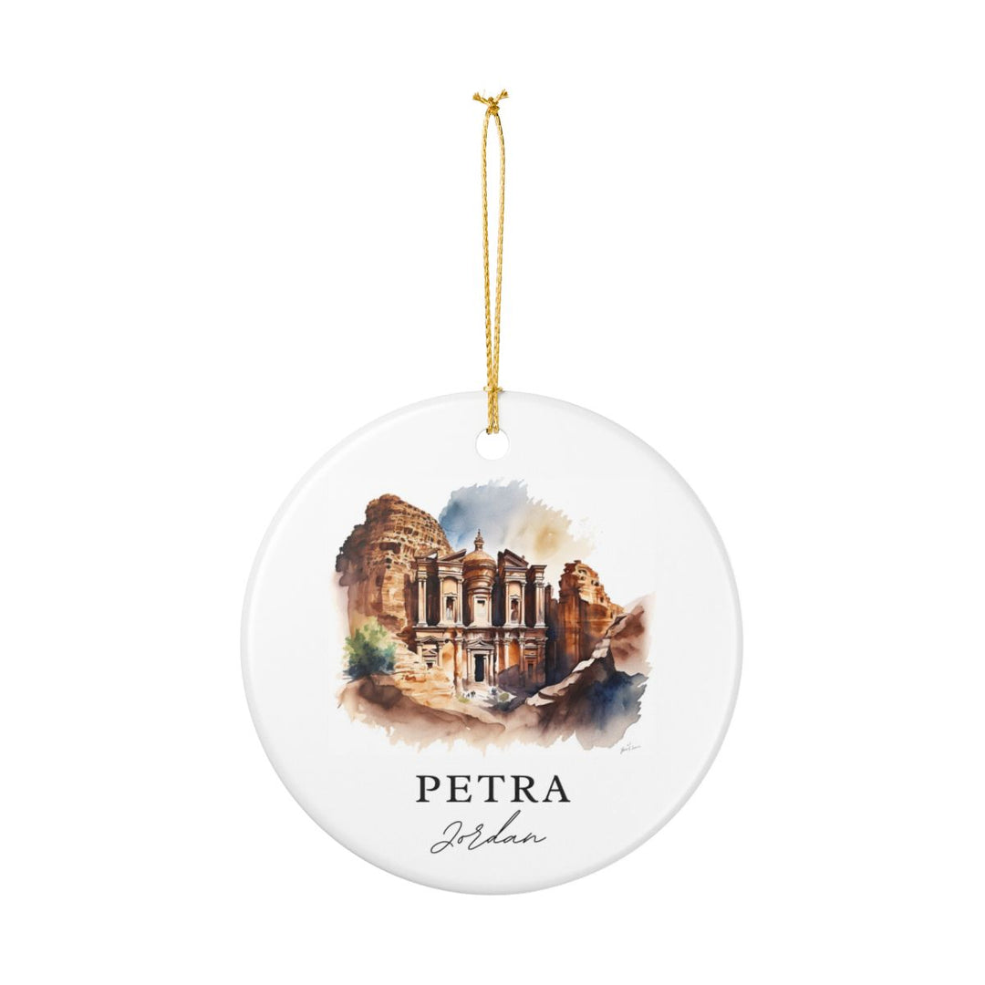 Petra Jordan Ornament: Unique Petra Jordan Souvenir, Petra Jordan Xmas Decor, and Authentic Petra Jordan Gift