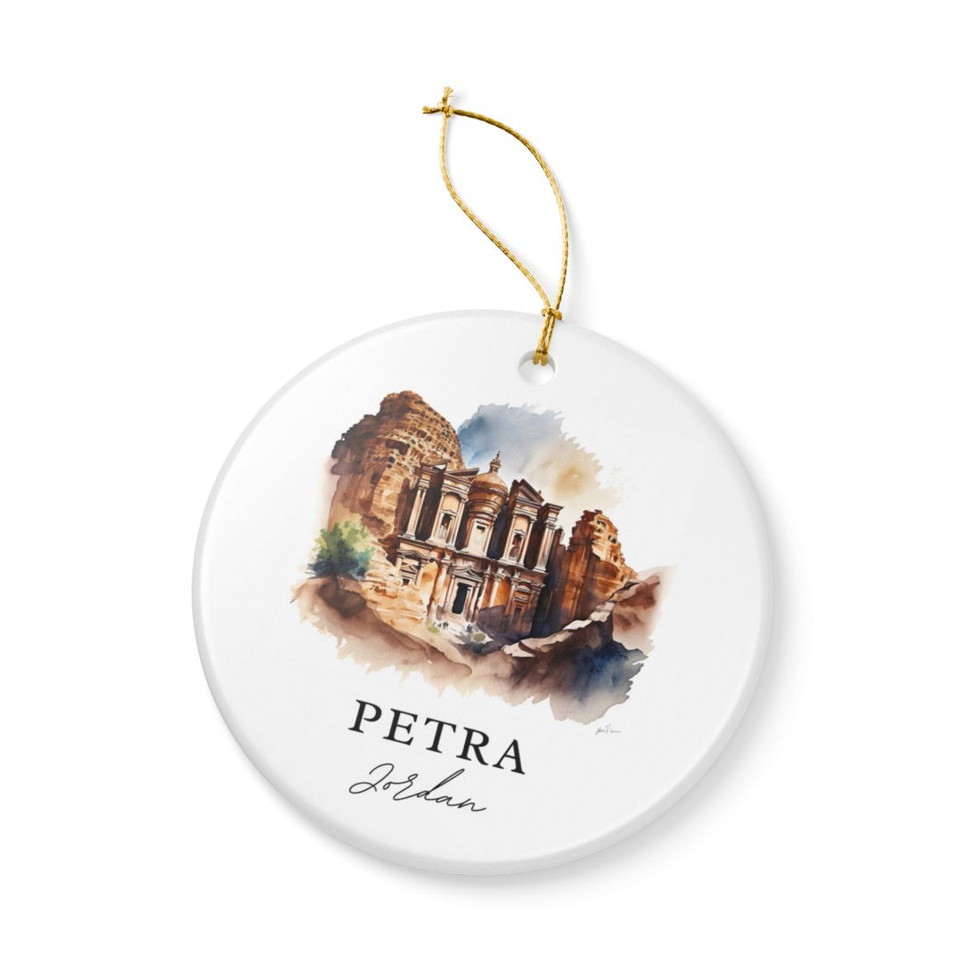 Petra Jordan Ornament: Unique Petra Jordan Souvenir, Petra Jordan Xmas Decor, and Authentic Petra Jordan Gift