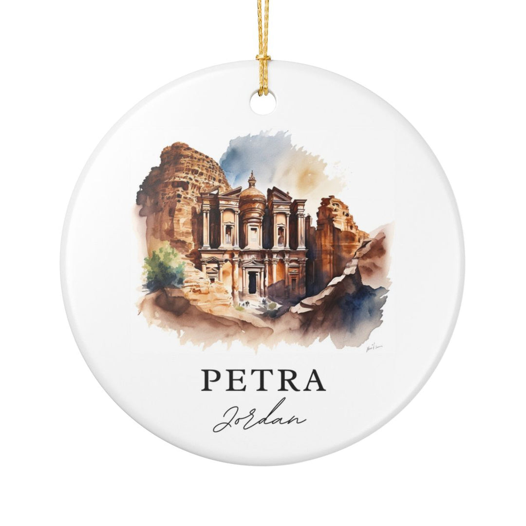 Petra Jordan Ornament: Unique Petra Jordan Souvenir, Petra Jordan Xmas Decor, and Authentic Petra Jordan Gift