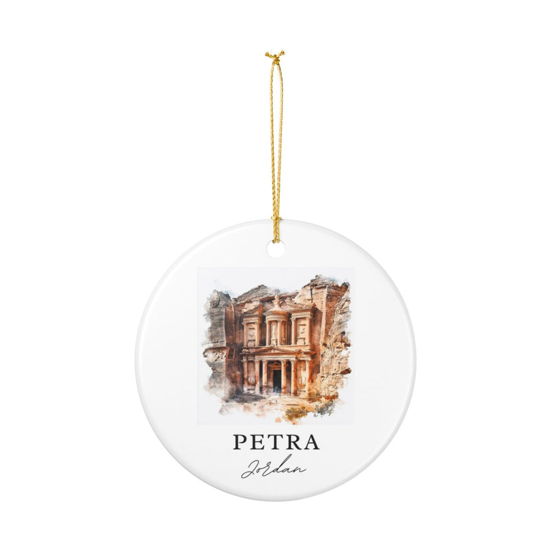 Petra Jordan Ornament: Unique Petra Jordan Souvenir, Petra Jordan Xmas Decor, and Authentic Petra Jordan Gift