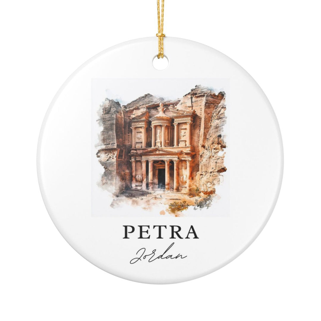 Petra Jordan Ornament: Unique Petra Jordan Souvenir, Petra Jordan Xmas Decor, and Authentic Petra Jordan Gift