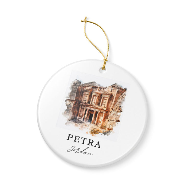 Petra Jordan Ornament: Unique Petra Jordan Souvenir, Petra Jordan Xmas Decor, and Authentic Petra Jordan Gift