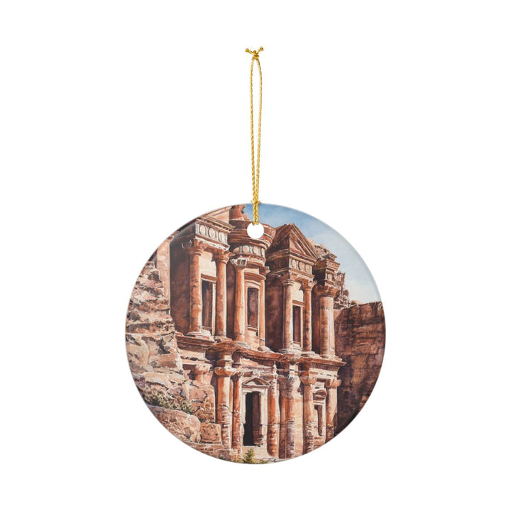 Petra Jordan Ornament: Unique Petra Jordan Souvenir, Petra Jordan Xmas Decor, and Authentic Petra Jordan Gift