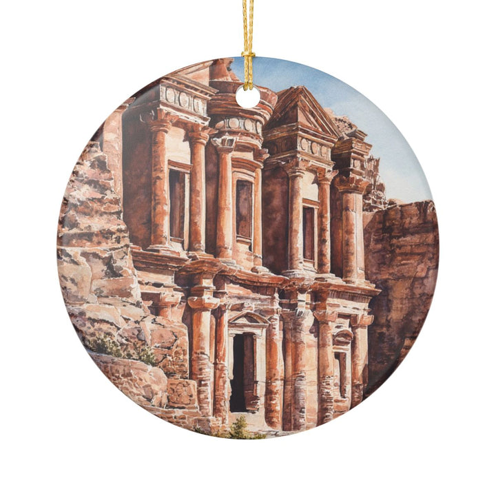 Petra Jordan Ornament: Unique Petra Jordan Souvenir, Petra Jordan Xmas Decor, and Authentic Petra Jordan Gift