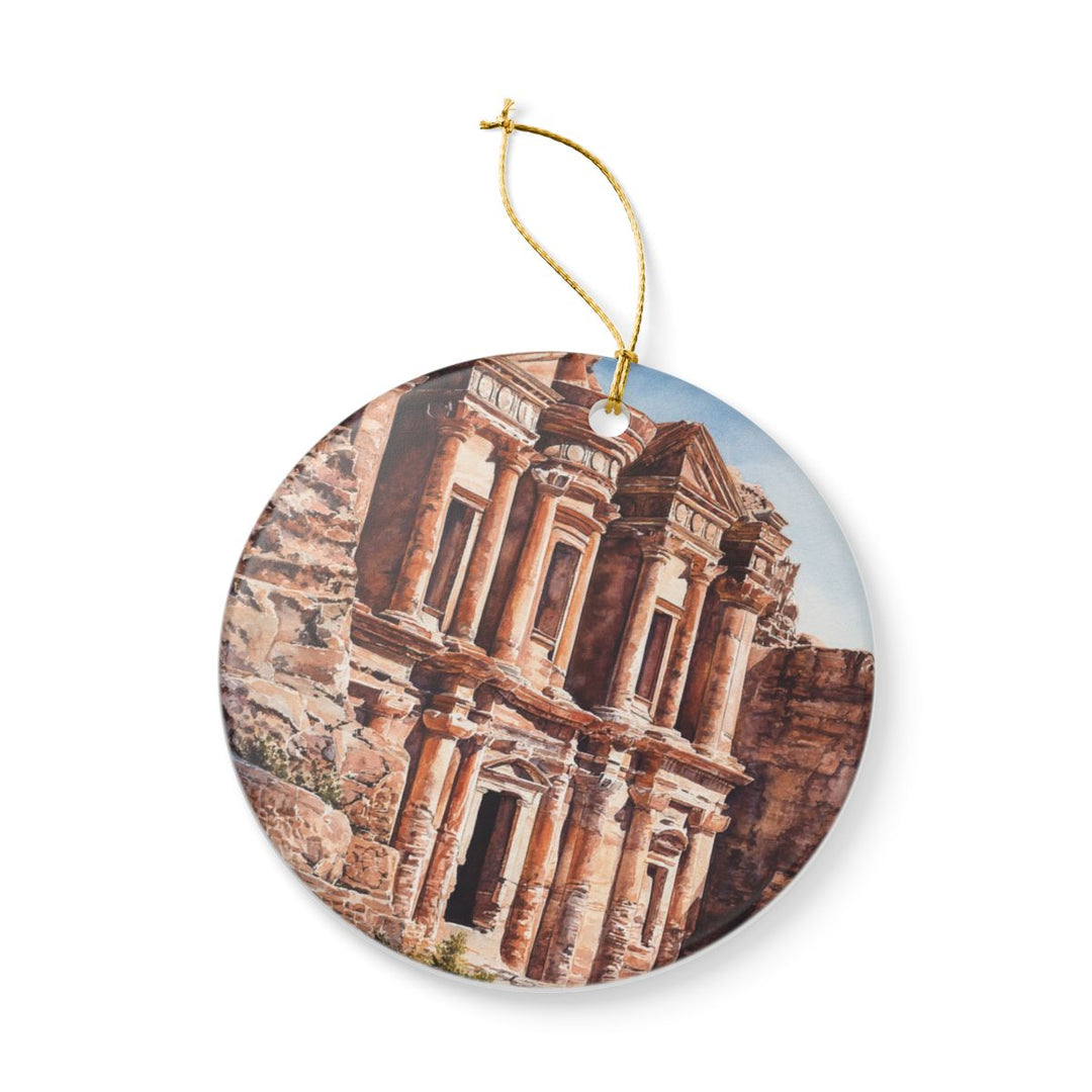 Petra Jordan Ornament: Unique Petra Jordan Souvenir, Petra Jordan Xmas Decor, and Authentic Petra Jordan Gift