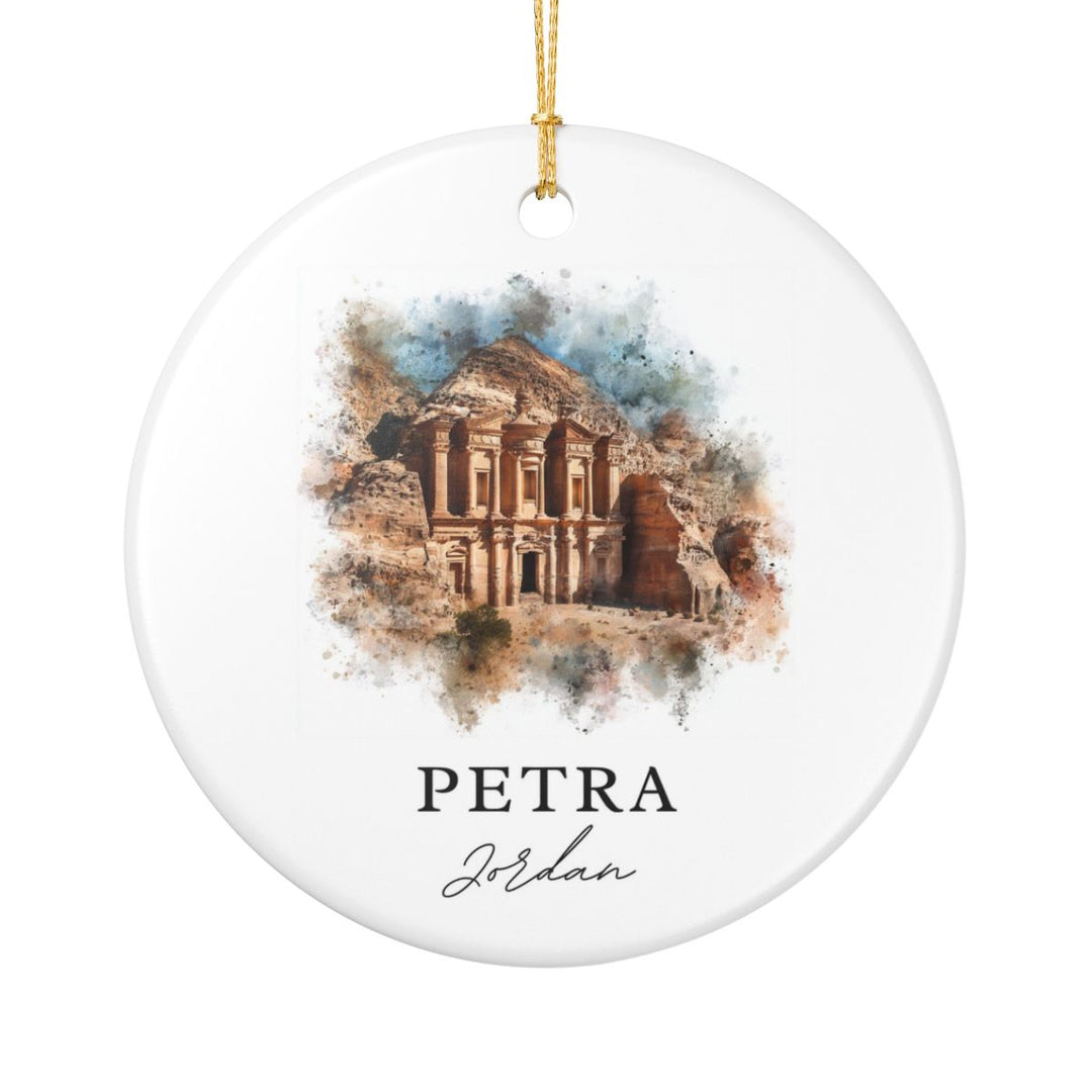 Petra Jordan Ornament: Unique Petra Jordan Souvenir, Petra Jordan Xmas Decor, and Authentic Petra Jordan Gift