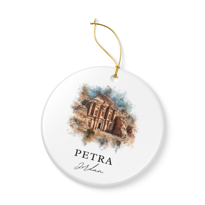 Petra Jordan Ornament: Unique Petra Jordan Souvenir, Petra Jordan Xmas Decor, and Authentic Petra Jordan Gift