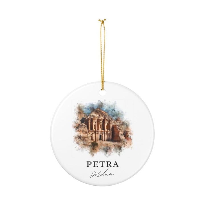 Petra Jordan Ornament: Unique Petra Jordan Souvenir, Petra Jordan Xmas Decor, and Authentic Petra Jordan Gift