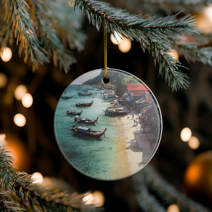 Phi Phi Islands Thailand Ornament: Unique Phi Phi Islands Souvenir, Phi Phi Islands Thailand Xmas Decor, and Authentic Phi Phi Islands Gift