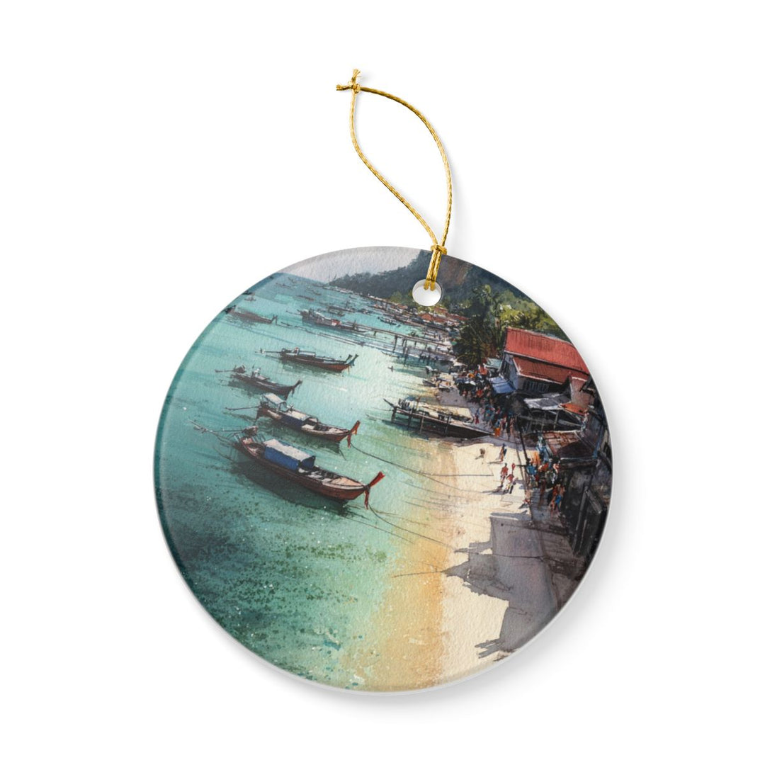 Phi Phi Islands Thailand Ornament: Unique Phi Phi Islands Souvenir, Phi Phi Islands Thailand Xmas Decor, and Authentic Phi Phi Islands Gift