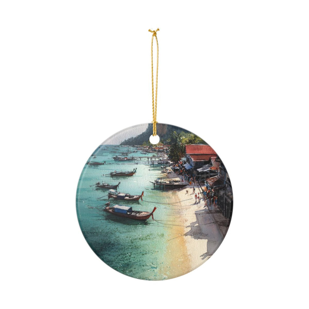 Phi Phi Islands Thailand Ornament: Unique Phi Phi Islands Souvenir, Phi Phi Islands Thailand Xmas Decor, and Authentic Phi Phi Islands Gift