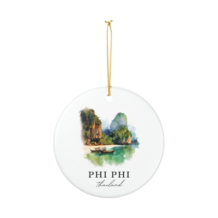 Phi Phi Thailand Ornament: Unique Phi Phi Souvenir, Phi Phi Thailand Xmas Decor, and Authentic Phi Phi Gift