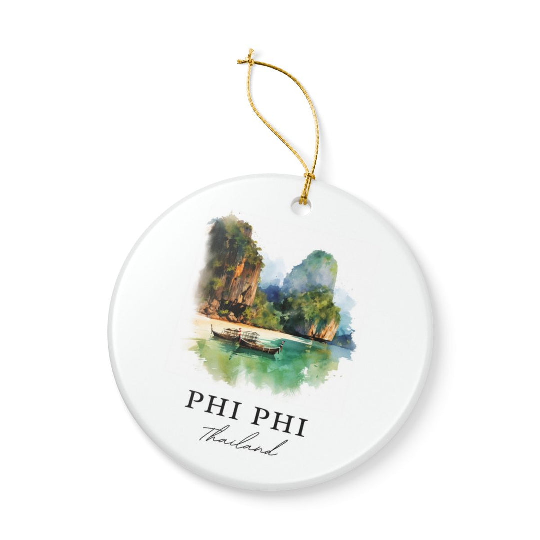 Phi Phi Thailand Ornament: Unique Phi Phi Souvenir, Phi Phi Thailand Xmas Decor, and Authentic Phi Phi Gift