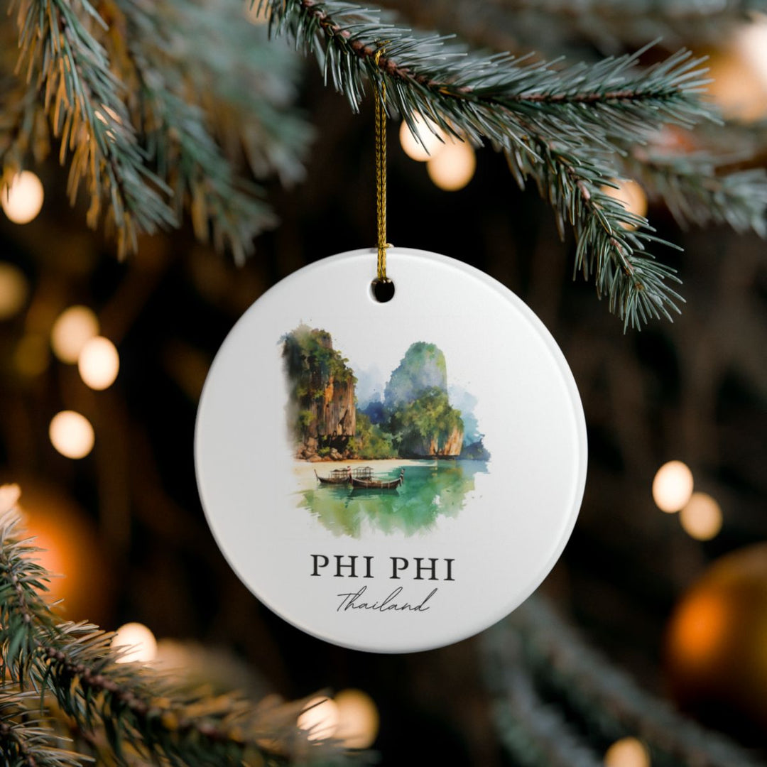 Phi Phi Thailand Ornament: Unique Phi Phi Souvenir, Phi Phi Thailand Xmas Decor, and Authentic Phi Phi Gift