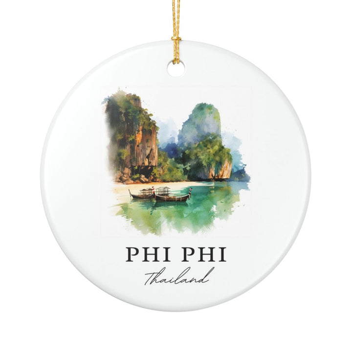 Phi Phi Thailand Ornament: Unique Phi Phi Souvenir, Phi Phi Thailand Xmas Decor, and Authentic Phi Phi Gift