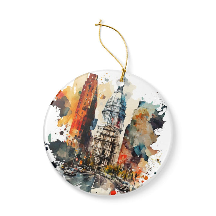 Philadelphia Pennsylvania USA Ornament: Unique Philadelphia Souvenir, Philadelphia Pennsylvania Xmas Decor, and Authentic Philadelphia Gift