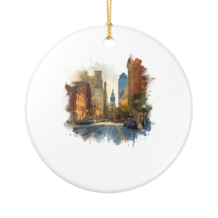 Philadelphia Pennsylvania USA Ornament: Unique Philadelphia Souvenir, Philadelphia Pennsylvania Xmas Decor, and Authentic Philadelphia Gift
