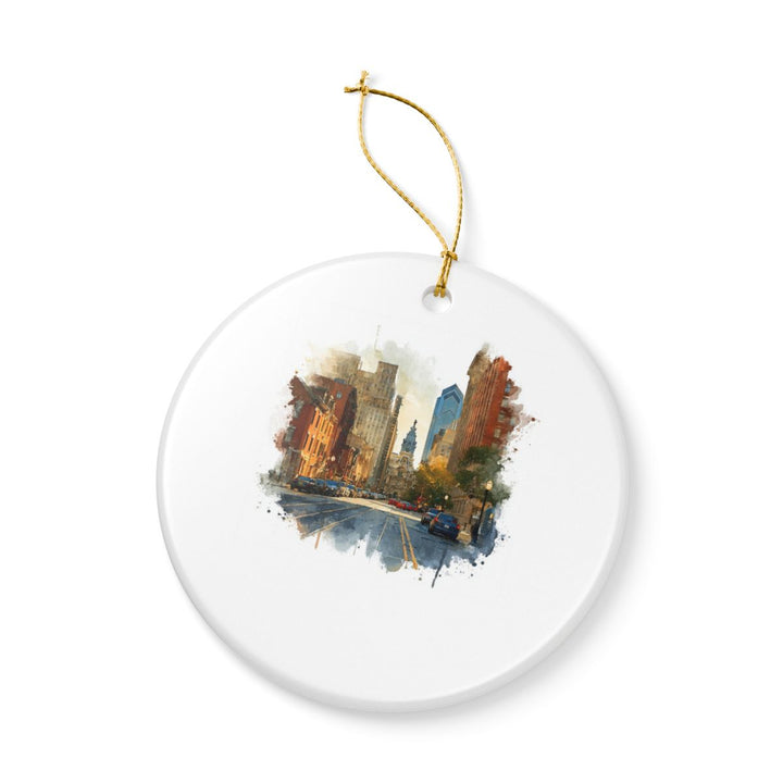 Philadelphia Pennsylvania USA Ornament: Unique Philadelphia Souvenir, Philadelphia Pennsylvania Xmas Decor, and Authentic Philadelphia Gift
