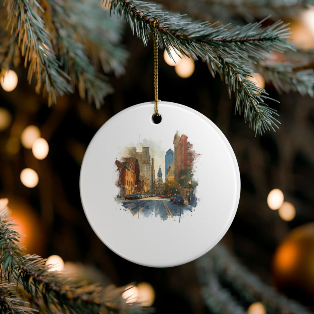 Philadelphia Pennsylvania USA Ornament: Unique Philadelphia Souvenir, Philadelphia Pennsylvania Xmas Decor, and Authentic Philadelphia Gift