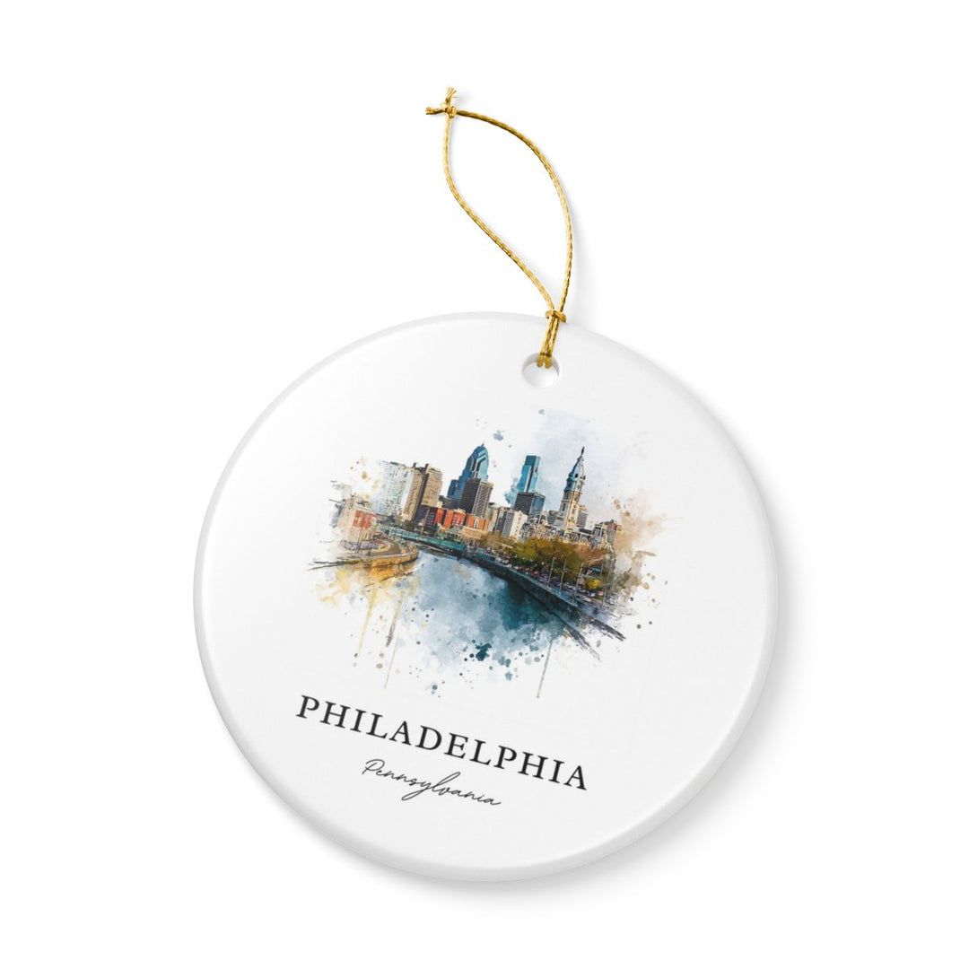 Philadelphia Pennsylvania Ornament: Unique Philadelphia Souvenir, Philadelphia Pennsylvania Xmas Decor, and Authentic Philadelphia Gift