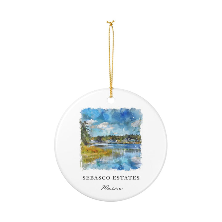 Phippsburg ME USA Ornament: Unique Phippsburg Souvenir, Phippsburg Maine Xmas Decor, and Authentic Phippsburg Gift