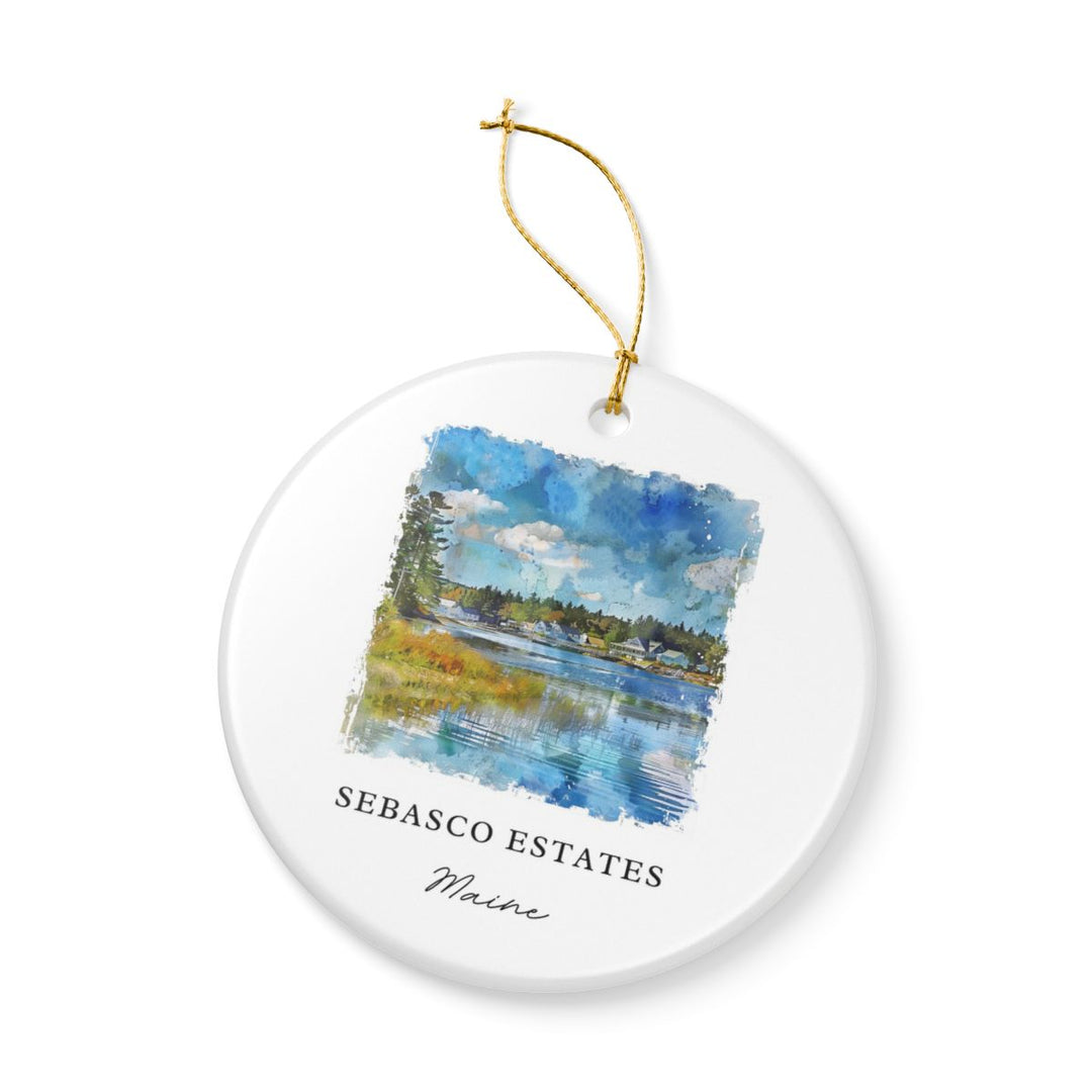 Phippsburg ME USA Ornament: Unique Phippsburg Souvenir, Phippsburg Maine Xmas Decor, and Authentic Phippsburg Gift