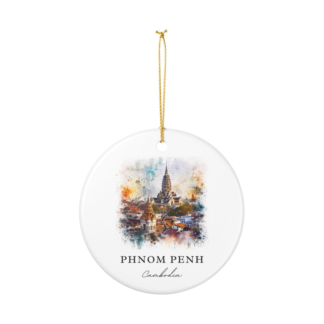 Phnom Penh Ornament: Unique Phnom Penh Souvenir, Phnom Penh Xmas Decor, and Authentic Phnom Penh Gift