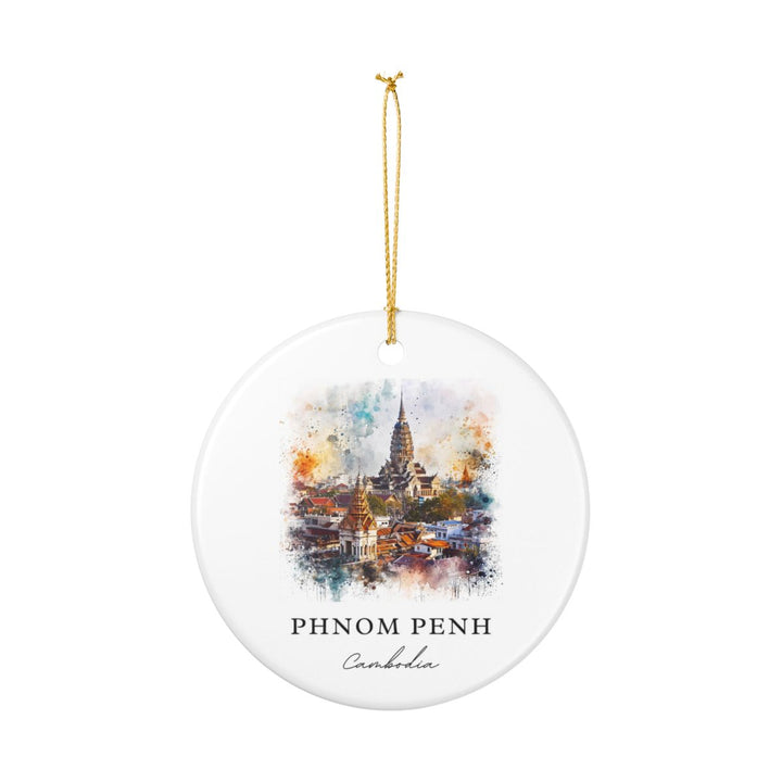 Phnom Penh Ornament: Unique Phnom Penh Souvenir, Phnom Penh Xmas Decor, and Authentic Phnom Penh Gift