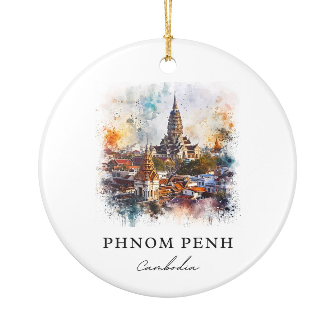 Phnom Penh Ornament: Unique Phnom Penh Souvenir, Phnom Penh Xmas Decor, and Authentic Phnom Penh Gift