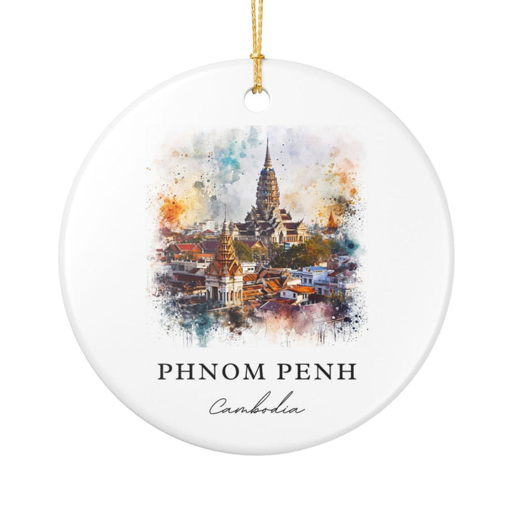 Phnom Penh Ornament: Unique Phnom Penh Souvenir, Phnom Penh Xmas Decor, and Authentic Phnom Penh Gift